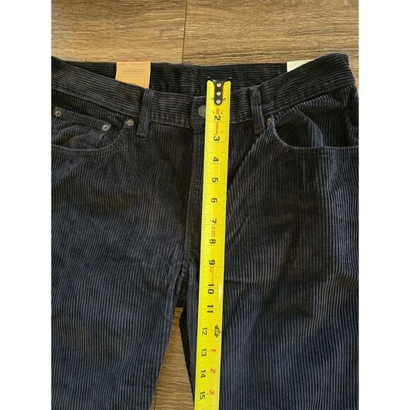 Levi’s Black Corduroy Pants Women 31x30 Retro Straight Leg Fall/Winter Essential - Picture 7 of 9